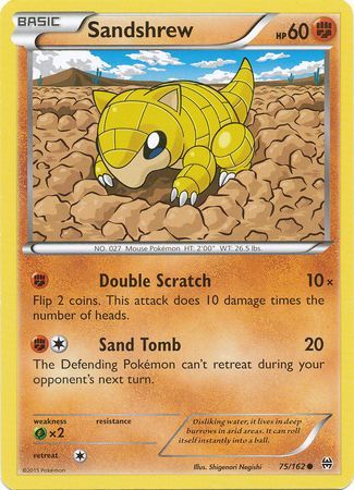 Sandshrew - 75/162 - Common available at 401 Games Canada