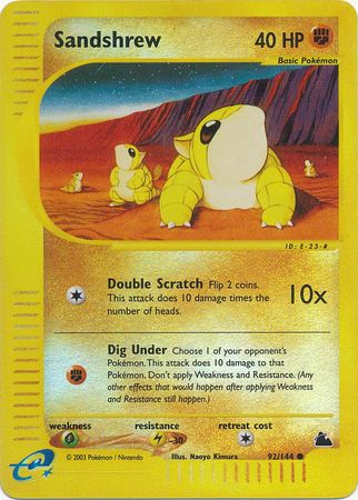 Sandshrew - 92/144 - Common - Reverse Holo available at 401 Games Canada