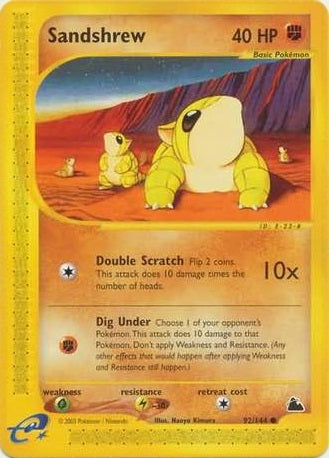 Sandshrew - 92/144 - Common available at 401 Games Canada