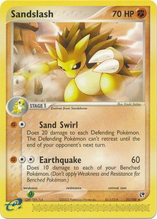 Sandslash - 21/100 - Rare available at 401 Games Canada