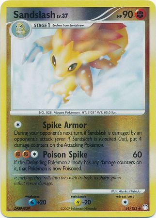 Sandslash - 61/123 - Uncommon - Reverse Holo available at 401 Games Canada