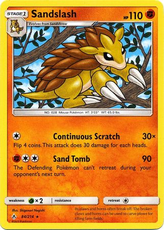 Sandslash - 84/214 - Rare available at 401 Games Canada