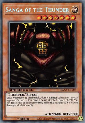 Sanga of the Thunder (Secret Rare) - SGX2-END07 - Secret Rare - 1st Edition available at 401 Games Canada