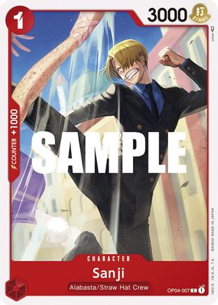 Sanji - OP04-007 - Common available at 401 Games Canada