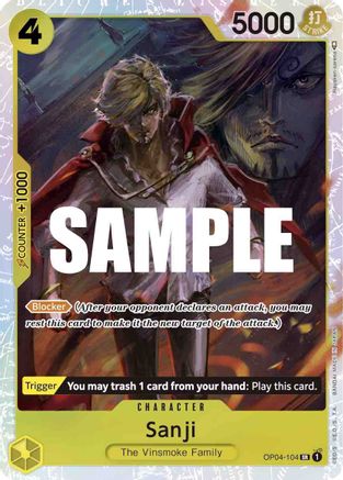 Sanji - OP04-104 - Super Rare available at 401 Games Canada