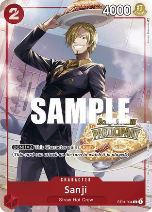 Sanji (Offline Regional 2023) [Participant] - ST01-004 - Promo available at 401 Games Canada