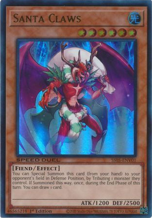 Santa Claws - SS05-ENV01 - Ultra Rare - 1st Edition available at 401 Games Canada