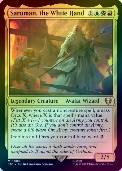 401 Games Canada - Saruman, the White Hand (Foil) (LTC) 401 Games Canada - Saruman, the White Hand (Foil) (LTC)