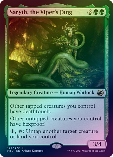 401 Games Canada - Saryth, the Viper's Fang (MID) (Foil) 401 Games Canada - Saryth, the Viper's Fang (MID) (Foil)