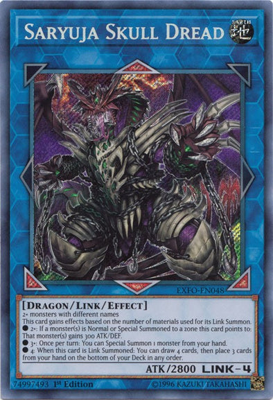 Saryuja Skull Dread - EXFO-EN048 - Secret Rare - 1st Edition available at 401 Games Canada