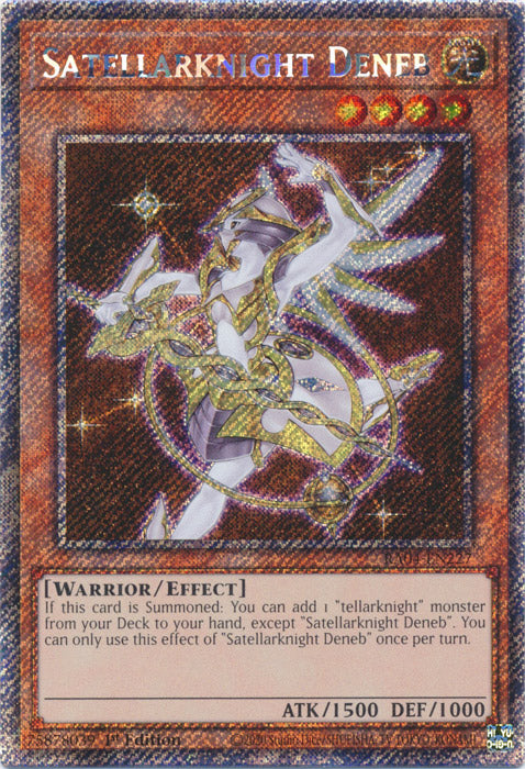 Satellarknight Deneb (Platinum Secret Rare) - RA04-EN227 - Platinum Secret Rare - 1st Edition