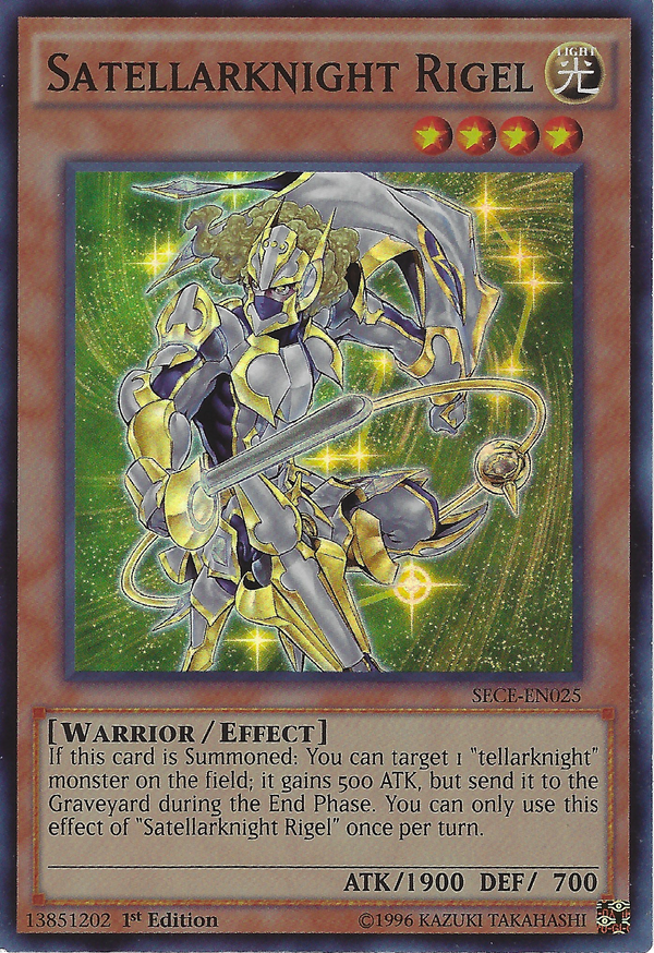 Satellarknight Rigel - SECE-EN025 - Super Rare - 1st Edition available at 401 Games Canada