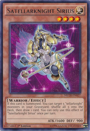 Satellarknight Sirius - NECH-EN027 - Rare - 1st Edition available at 401 Games Canada