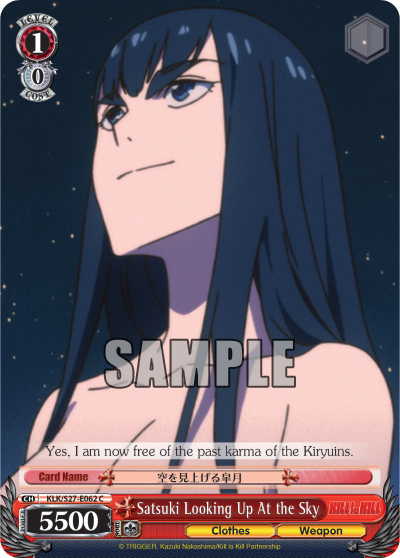 Satsuki Looking Up At the Sky - KLK/S27-E062 - Common available at 401 Games Canada