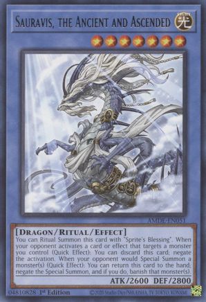 Sauravis, the Ancient and Ascended - AMDE-EN051 - Rare - 1st Edition available at 401 Games Canada