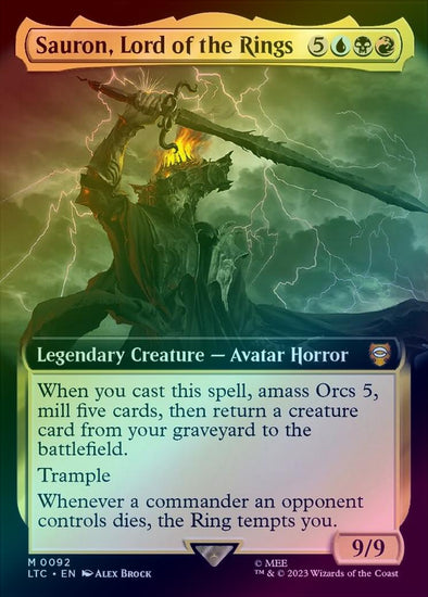 401 Games Canada - Sauron, Lord of the Rings - Extended Art (Foil) (LTC) 401 Games Canada - Sauron, Lord of the Rings - Extended Art (Foil) (LTC)