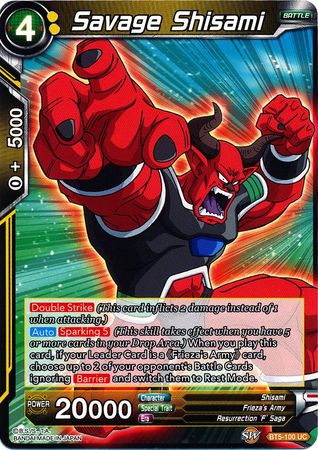 Savage Shisami - BT5-100 - Uncommon available at 401 Games Canada