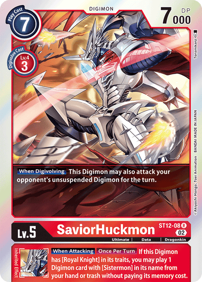 SaviorHuckmon - ST12-08 - Rare available at 401 Games Canada