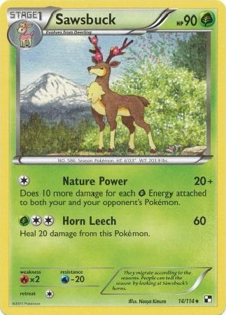 Sawsbuck - 14/114 - Rare available at 401 Games Canada