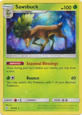 Sawsbuck - 16/236 - Holo Rare available at 401 Games Canada