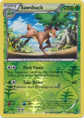 Sawsbuck - 16/98 - Rare - Reverse Holo available at 401 Games Canada