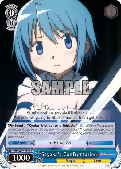 Sayaka's Confrontation - MM/W17-E091 - Common available at 401 Games Canada