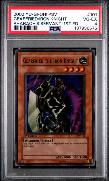 Gearfried the Iron Knight (101) - PSV 1st Edition - Super Rare - VG-EX 4