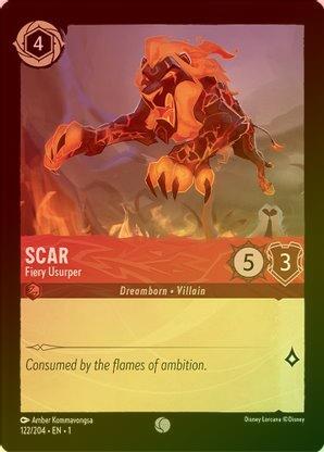 Scar (Fiery Usurper) - 122/204 - Common (Foil) available at 401 Games Canada