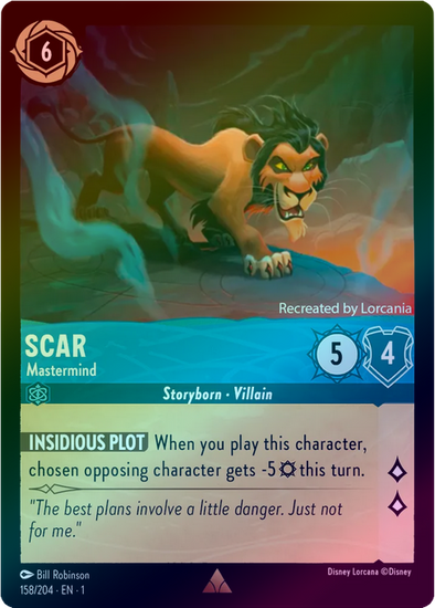 Scar (Mastermind) - 158/204 - Rare (Foil) available at 401 Games Canada