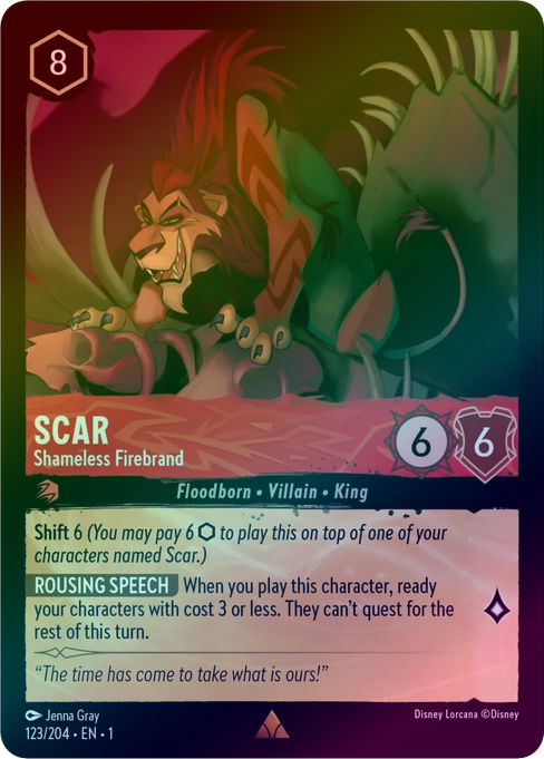 Scar (Shameless Firebrand) - 123/204 - Rare (Foil) available at 401 Games Canada