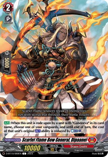 Scarlet Flame Bow General, Dipaanel - D-BT10/060 - Common available at 401 Games Canada