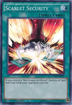 Scarlet Security - LC5D-EN076 - Super Rare - 1st Edition available at 401 Games Canada