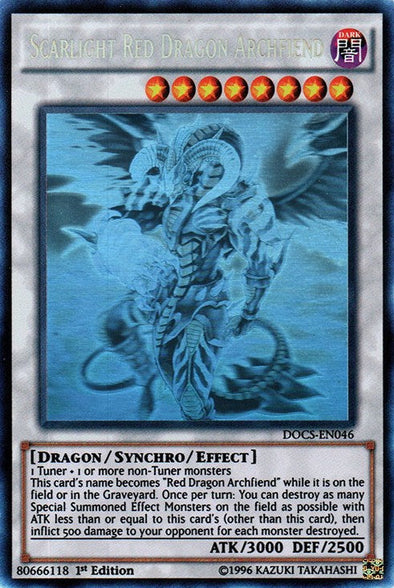 Scarlight Red Dragon Archfiend - DOCS-EN046 - Ghost Rare - 1st Edition available at 401 Games Canada