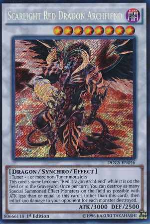 Scarlight Red Dragon Archfiend - DOCS-EN046 - Secret Rare - 1st Edition available at 401 Games Canada