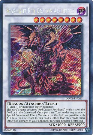 Scarlight Red Dragon Archfiend - DOCS-EN046 - Secret Rare - Unlimited available at 401 Games Canada