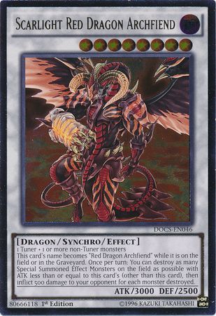 Scarlight Red Dragon Archfiend - DOCS-EN046 - Ultimate Rare - 1st Edition available at 401 Games Canada