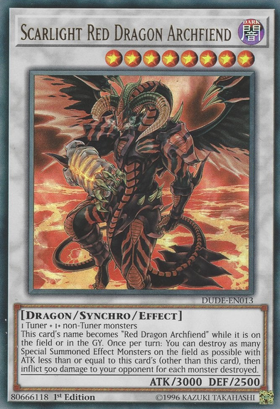 Scarlight Red Dragon Archfiend - DUDE-EN013 - Ultra Rare - 1st Edition available at 401 Games Canada