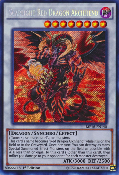 Scarlight Red Dragon Archfiend - MP16-EN140 - Secret Rare - 1st Edition available at 401 Games Canada