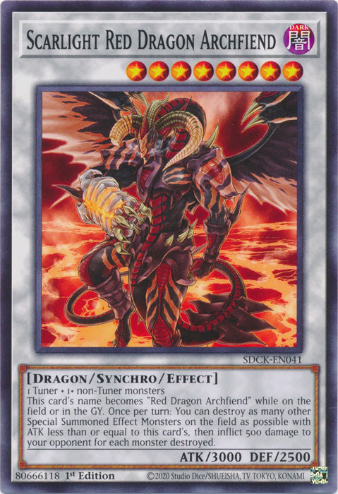 401 Games Canada - Scarlight Red Dragon Archfiend - SDCK-EN041 - Common - 1st Edition 401 Games Canada - Scarlight Red Dragon Archfiend - SDCK-EN041 - Common - 1st Edition