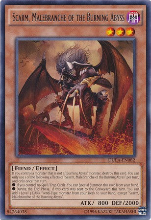 Scarm, Malebranche of the Burning Abyss - DUEA-EN082 - Rare - Unlimited available at 401 Games Canada