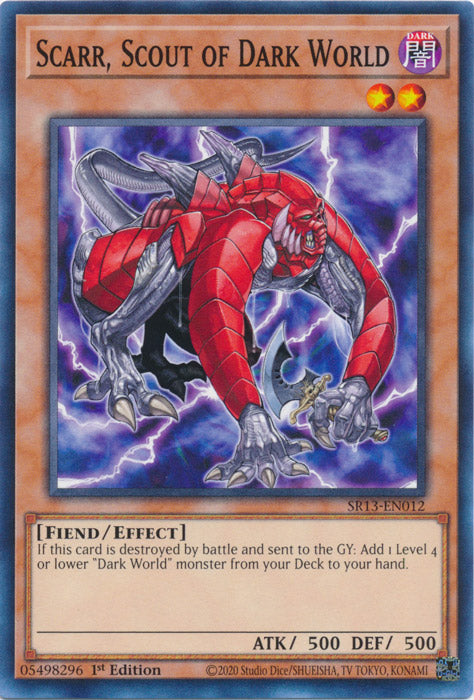 Scarr, Scout of Dark World - SR13-EN012 - Common - 1st Edition available at 401 Games Canada