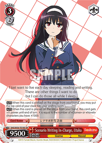 Scenario Writing In-Charge, Utaha - SHS/W56-ETE18S - Super Rare available at 401 Games Canada