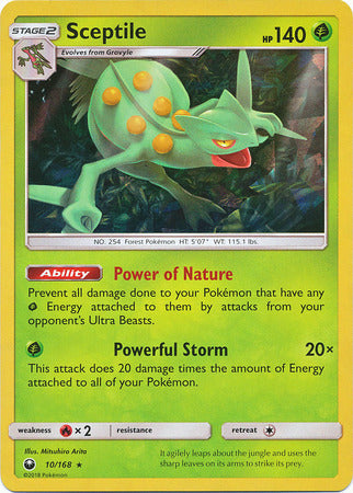 Sceptile - 10/168 - Shattered Holo Rare - Theme Deck Exclusive available at 401 Games Canada