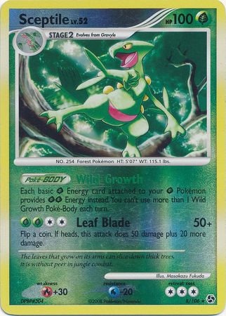 Sceptile - 8/106 - Holo Rare - Reverse Holo available at 401 Games Canada