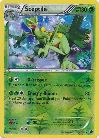 Sceptile - 8/116 - Holo Rare - Reverse Holo available at 401 Games Canada