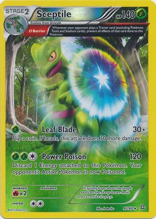 Sceptile - 9/160 - Holo Rare - Reverse Holo available at 401 Games Canada