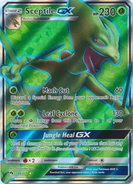 Sceptile GX - 196/214 - Full Art Ultra Rare available at 401 Games Canada
