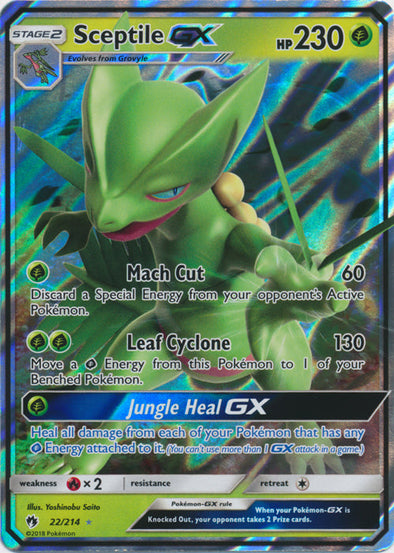 Sceptile GX - 22/214 - Ultra Rare available at 401 Games Canada