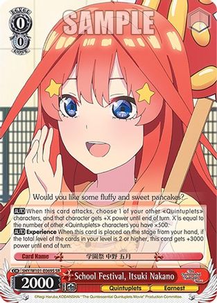 School Festival, Itsuki Nakano (SR) - 5HY/W101-E069S - Super Rare available at 401 Games Canada