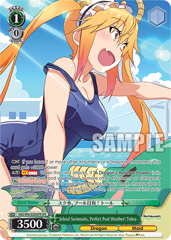 School Swimsuits, Perfect Pool Weather! Tohru - KMD/W96-E026OFR - Over-Frame Rare available at 401 Games Canada